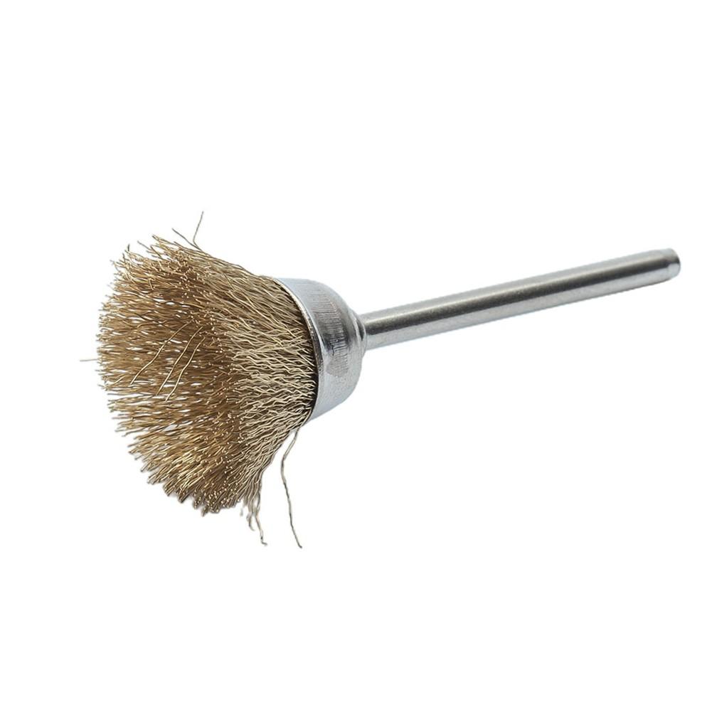 12pcs/Set Wire Brushes Kit Bowl Type 15mm Straight Type 8mm T Type 22mm