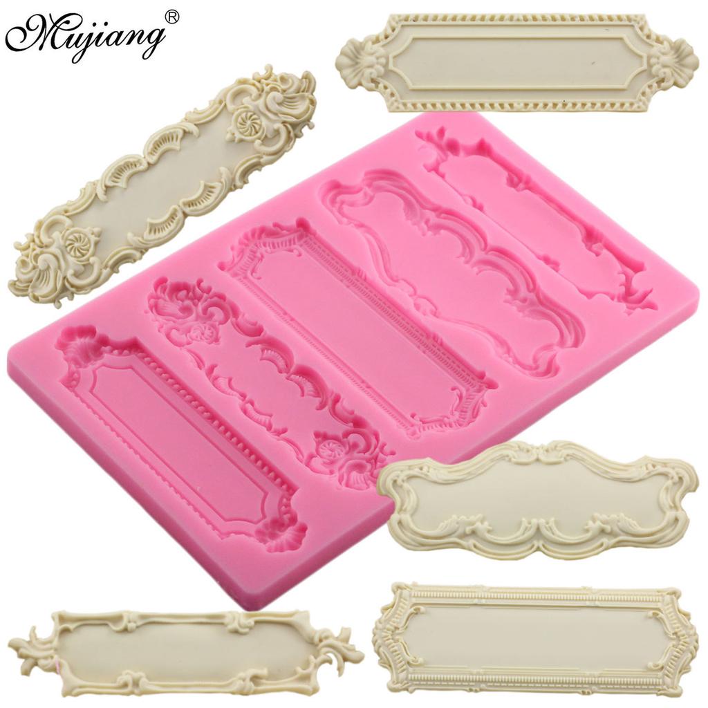 Silicone Molds DIY Cake Baking Cake Border 3D Cupcake Fondant Decorating Tools Candy Chocolate Mould