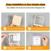 86 Type Electric Plug Cover Self-Adhesive Plug Box Durable Switch Protective Cover  for Home