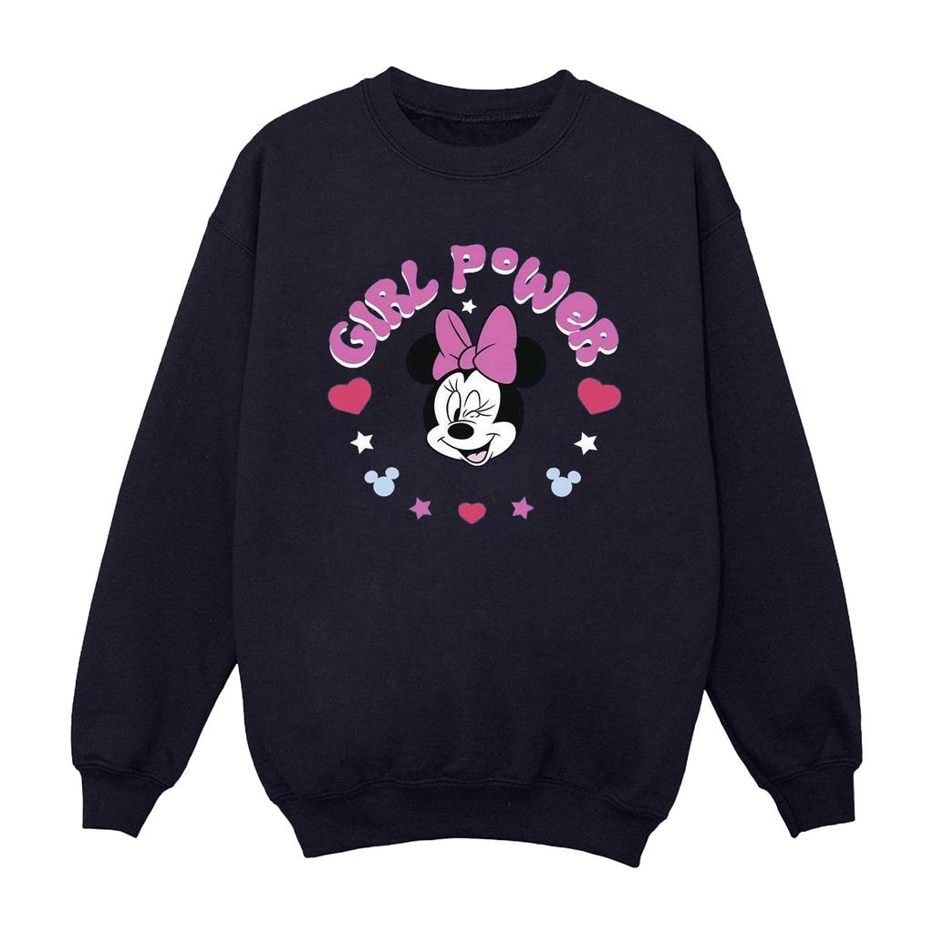 Disney Womens/Ladies Minnie Mouse Girl Power Sweatshirt