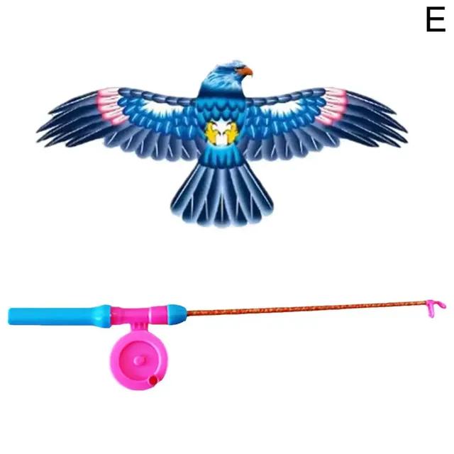 Воздушный змей Детский воздушный змей Игрушка-мультфильм Ласточки Орел Летающие детские игрушки с ручкой Воздушный змей с воздушным змеем Открытый O6x8