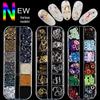 12-Grid Nail Art Box: Mixed Rivet, Fantasy Pearl, Rhinestone, Sequin, and Color Diamond Accessories