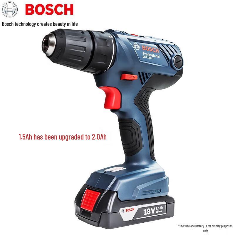 Bosch 18V Cordless Drill/Screwdriver GSR 180-LI CN plug (adapter included)