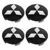 4Pcs Car Wheel Hub Center Caps Rim Badge Emblem Cover Accessories For Mitsubishi Lancer Pajero L200 Delica Eclipse Accessories
