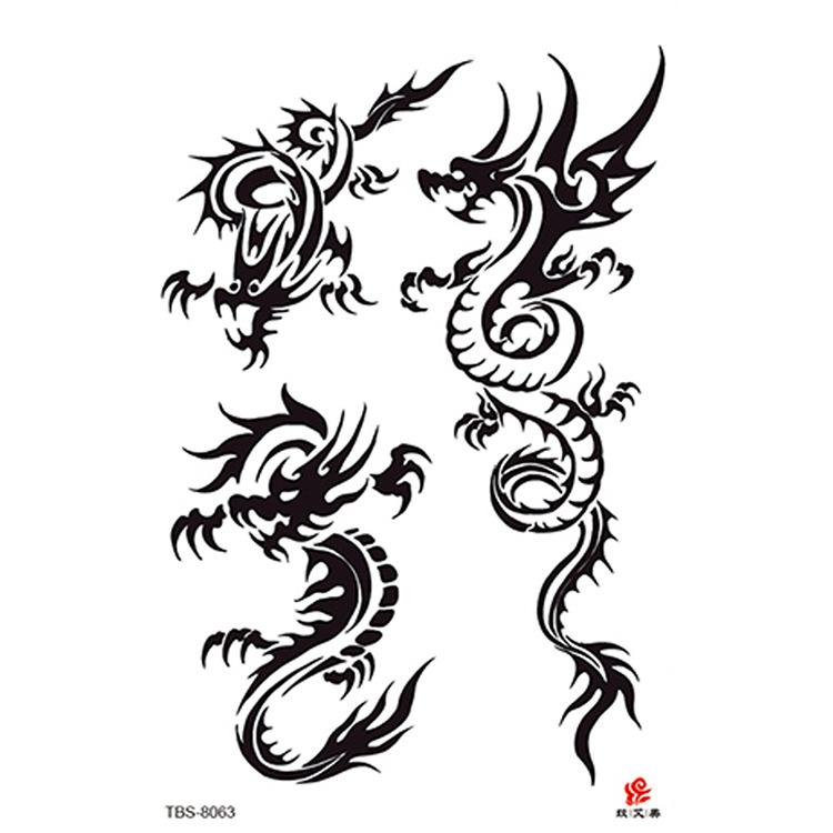 High Quality Waterproof Women's Sexy Flower Animal Tribal Temporary Body Art Tattoos Tattoo Stickers