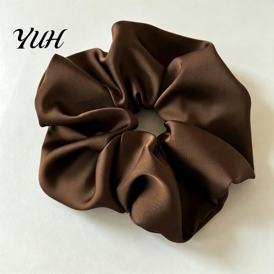 Premium Satin Hair Ties for Elegant Look Scrunchies, High Elasticity Women Girls, Non Slip Band, Scrunchies Solid Color Ponytail Holder, Styling