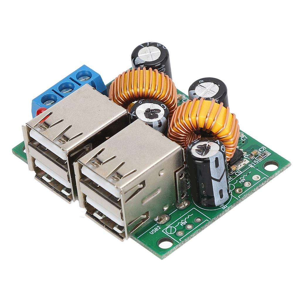 4 USB Port Power Converter Board Buck Power Supply Conversion Module DC 12V 24V 40V To 5V 5A