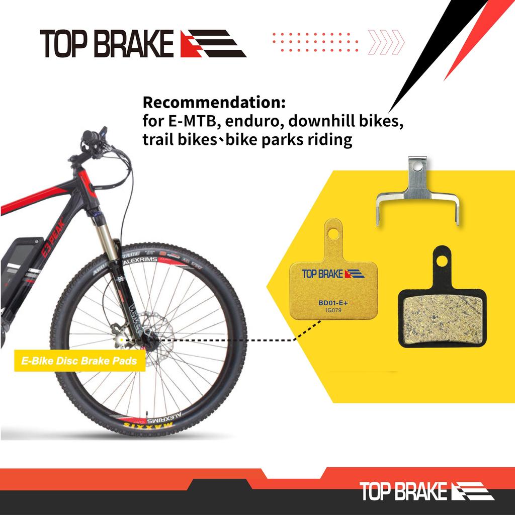TOPBRAKE Горный велосипед Электровелосипед Велосипед Shimano Deore TRP Tektro Deore M525 M515 T615 T675 M505 Велосипед Мощность Органическая смола BR-M515,M525,M375 Br-M575
