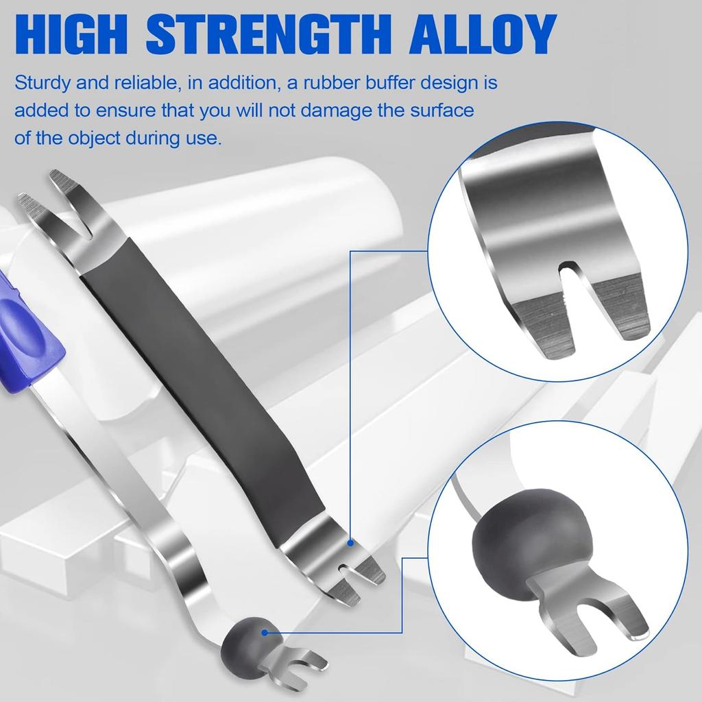 Набор инструментов для снятия обшивки LivTee, набор рычажных инструментов для снятия клипс и фиксаторов, 100 шт. фиксаторов бампера, пластиковых автомобильных заклепок, толкателей