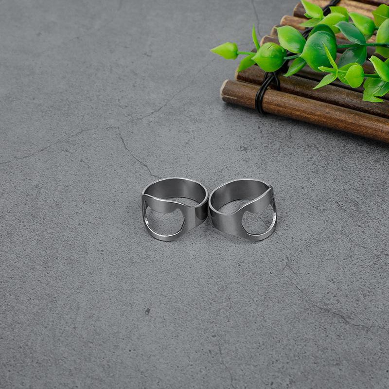 Кольцо из нержавеющей стали для открывания бутылок, креативная открывалка для пивных бутылок, кольцо для открывания бутылок, брелок для пивных бутылок, кухонный инструмент