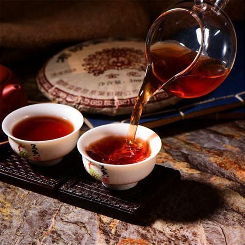 Ripe Pu'er Tea Cooked Old Tea Yunnan Pu-erh Tea Jinmao Gong Cake Brown Tree Cake