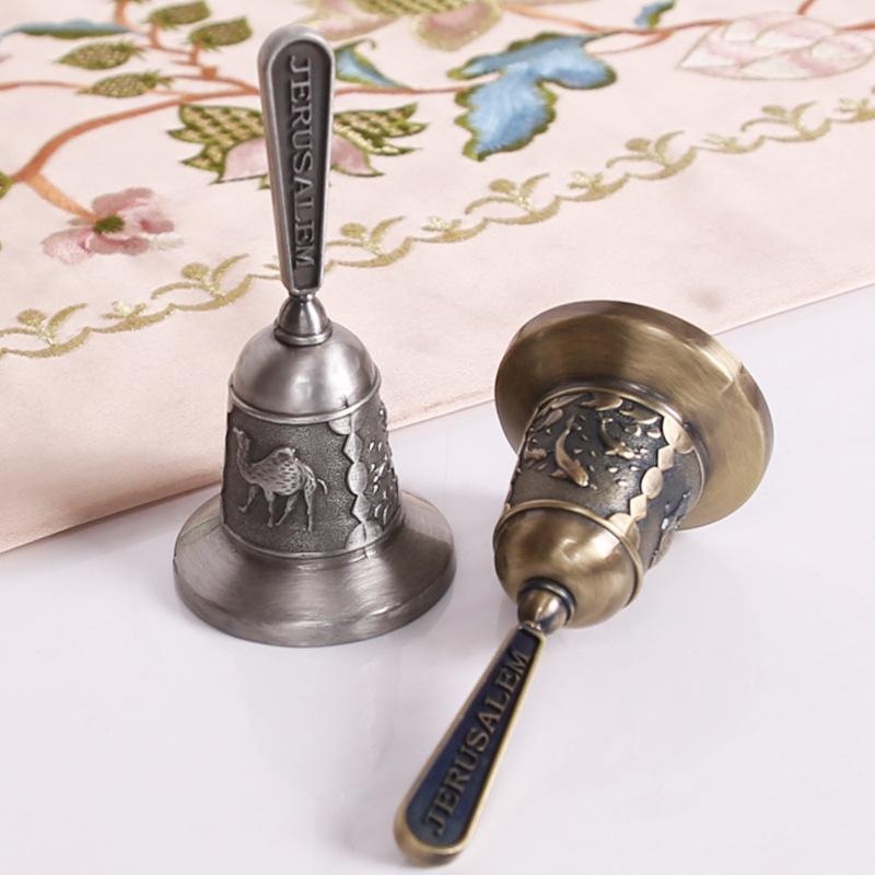 Европейский ручной кольцевой колокольчик персонализированный барсетка колокольчик для стола звонок для ужина ретро металлический пасторальный ветряной колокольчик колокольчик-напоминание о встрече