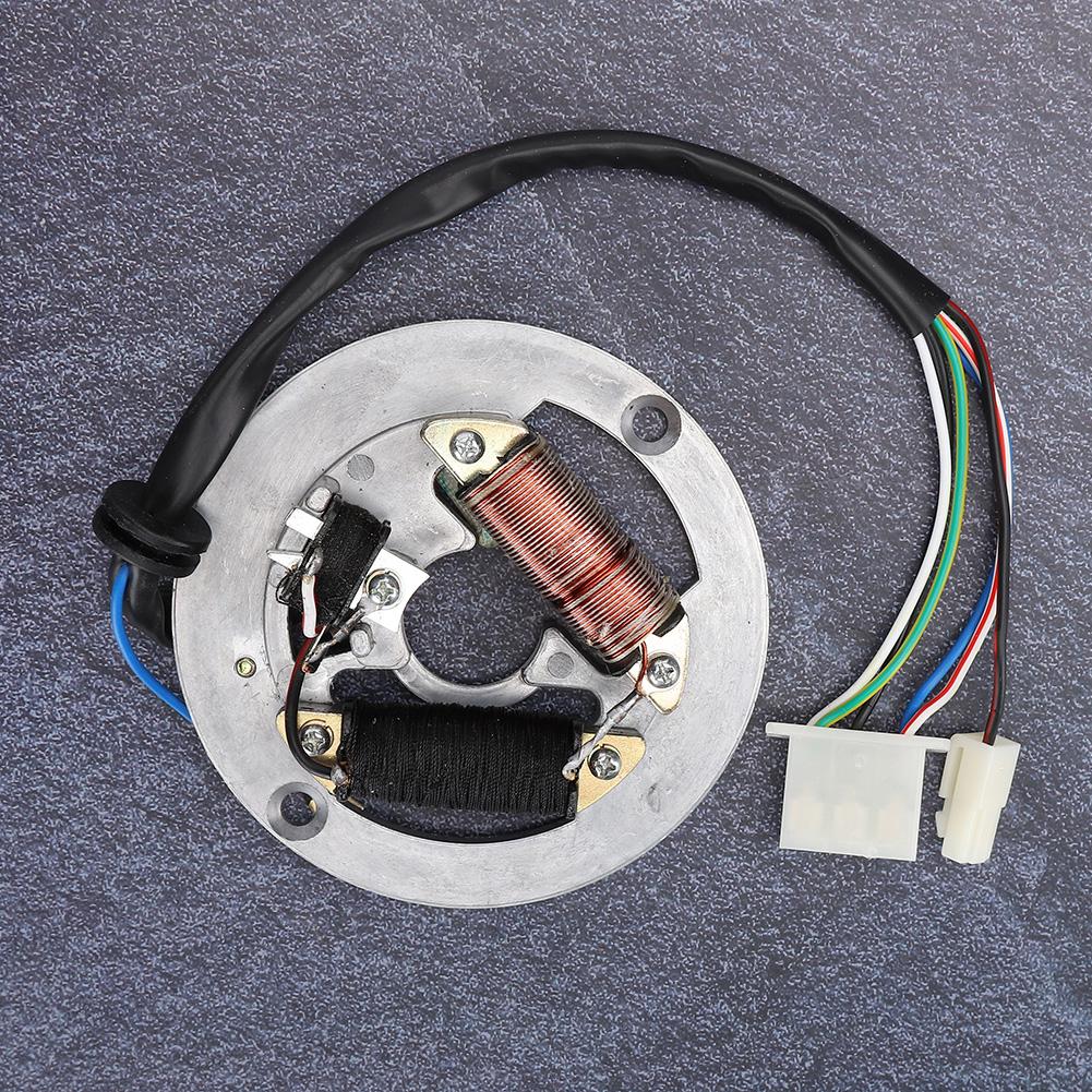 Double Coil Ignition Magneto Stator Plate Accessory Fit for Yamaha PW80 Motorcycle Bike