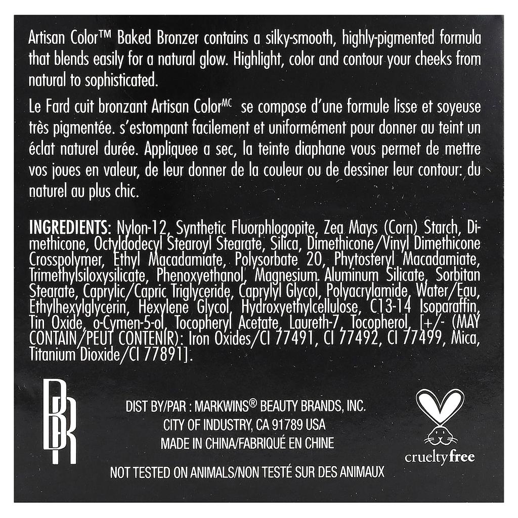 Black Radiance Запеченный бронзер Artisan Color, 3520 Безупречный, 0,1 унц. (3 г)