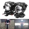 Motorcycle Headlight Auxiliary Working Lamp Angel Eye LED DRL Spotlights 12V Mini U5 Motorcycle Accessories Motorbike Spot Fog Light 2pcs