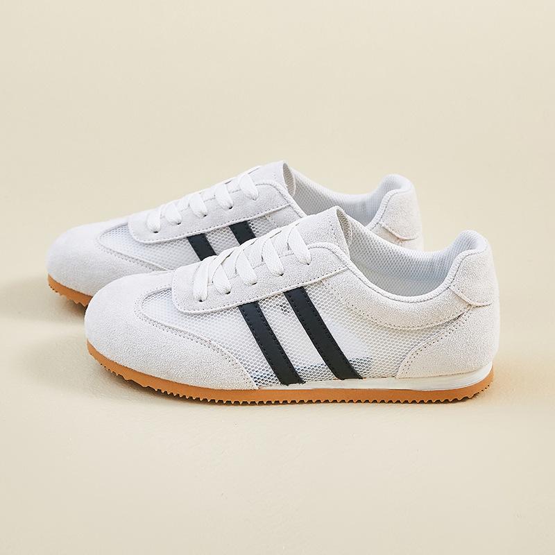 Модная женская обувь 2025 Лето Новые дышащие сетчатые Нескользящие кроссовки Модная удобная обувь на шнуровке для увеличения роста Женская повседневная обувь