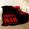 Movie M-Monkey Man thriller movie Throw Soft Warm Flannel Fleece Throw Blanket, Cozy Plush for Sofa Bed & All Seasons
