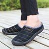 Men Warm Winter Cotton Slippers Women Warm Fur Home Slippers EVA Non-Slip Plush Slippers Indoor Couple Thick Sole Footwear Slides