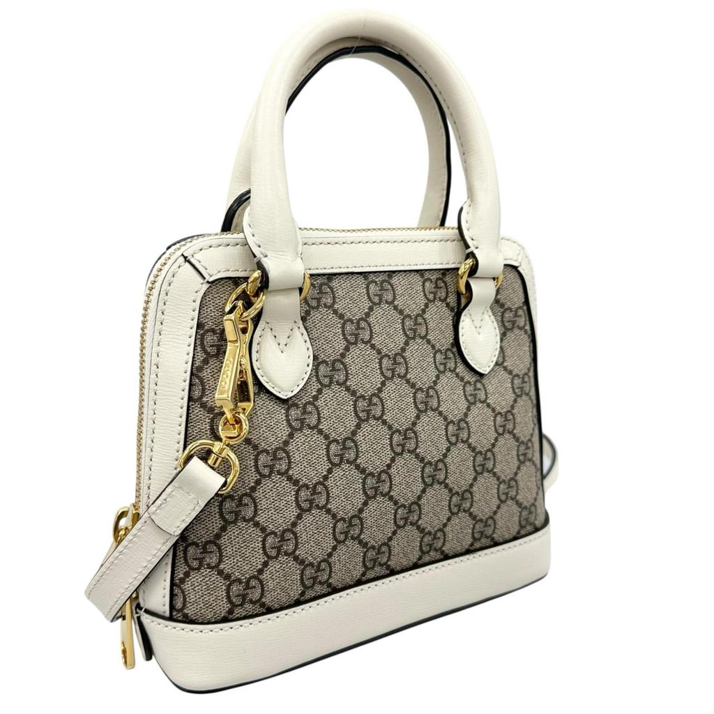 GUCCI Horsebit 1955 640716 Shoulder Bag beige Women used