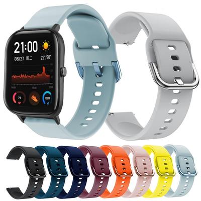 Силиконовый ремешок 20 мм для Xiaomi Huami Amazfit GTS/GTS 3/GTS 2 2e/Pop Pro, ремешок для умных часов Garmin Venu/Venu SQ