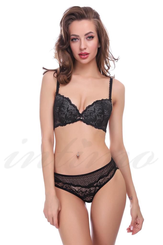 Set of Linen: Padded Bra and Brazilian Panties Dimanche Lingerie (69168)