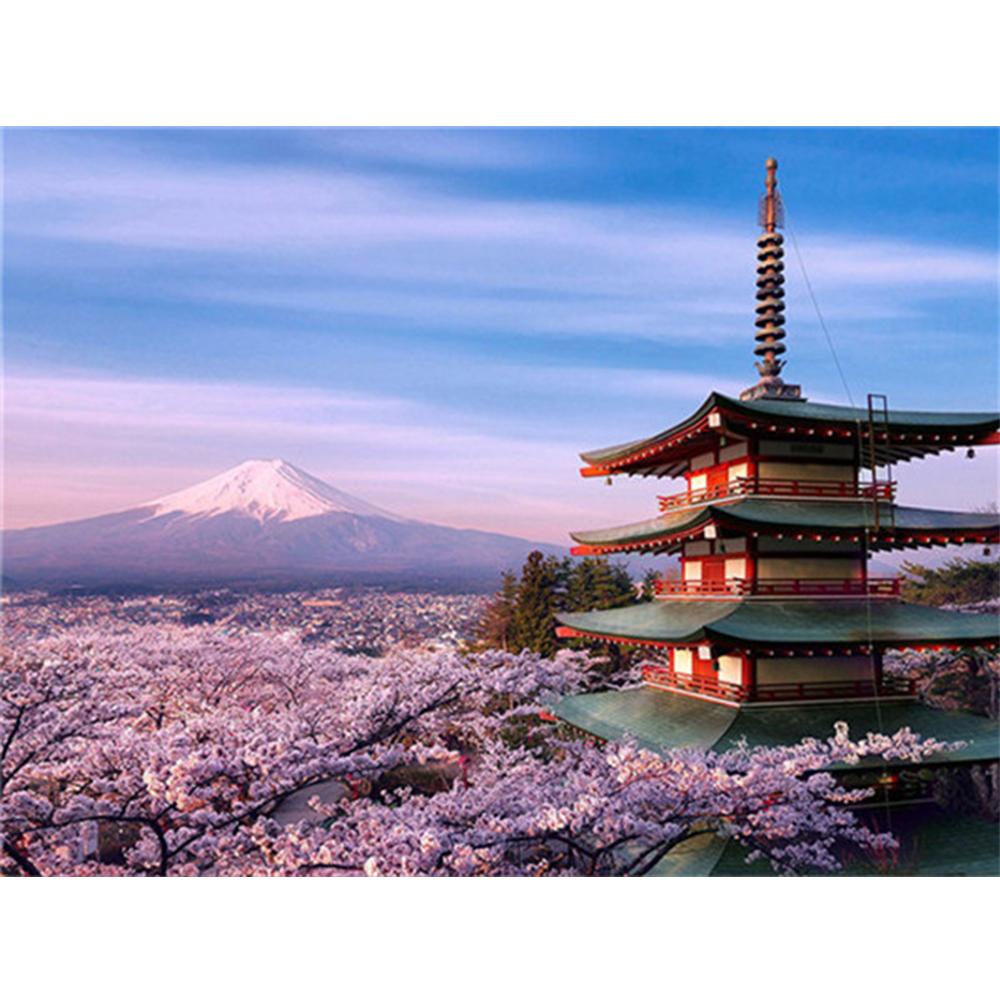 3D алмазная живопись Пейзаж Вышивка крестом DIY Алмазная вышивка вишни картина со стразами украшение дома