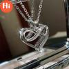 Привет, модное серебряное ожерелье в форме сердца, женское ожерелье с кулоном «Бесконечность», цепочка, ожерелье, свадебная вечеринка, ювелирные изделия, подарки на годовщину