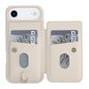Для iPhone 17 Air Чехол с отделениями для карт, покрытый кожей ТПУ, Цветочный чехол для телефона с 2 ремешками