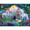 Full Square Diy 5d Diamond Painting Unicorn Castle Diamond Mosaic Cross Stitch Diamond Embroidery Animal Bridge Lake Scenery
