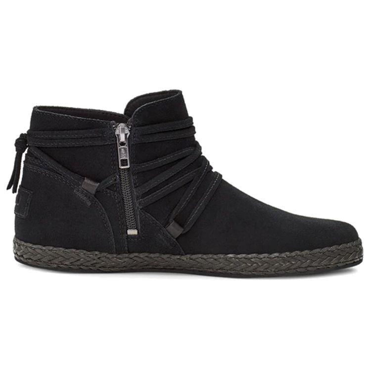 UGG Рианн Удобные Повседневные Рабочие Молния Снежные Сапоги Женские Сапоги Черные 1123598-BLKS
