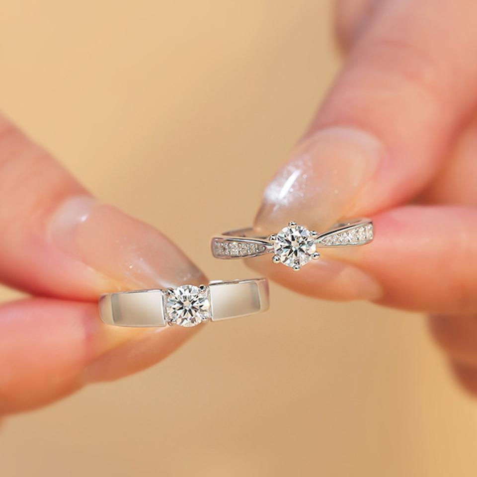 Модное черное белое кольцо с геометрическими неровностями, гладкие парные регулируемые кольца, простота, студенческие вечерние украшения