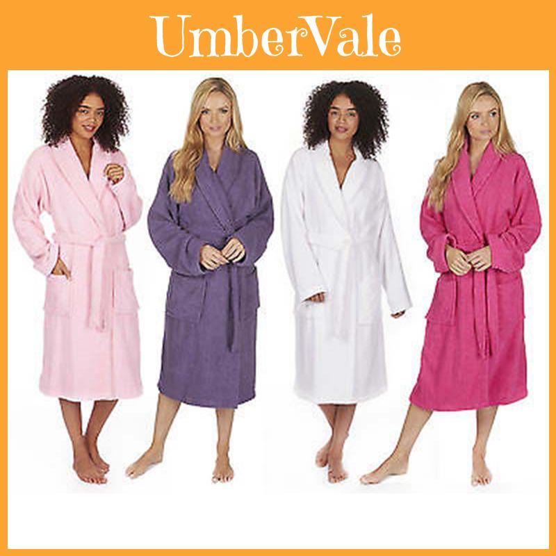 Soft And Cozy Coral Fleece Night Gown For Men And Women Warm Winter Kimono