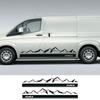 2 шт. автомобильные наклейки для Toyota Hiace 200 300 Camper VAN Mountain Stripes DIY индивидуальные графические виниловые пленки наклейки