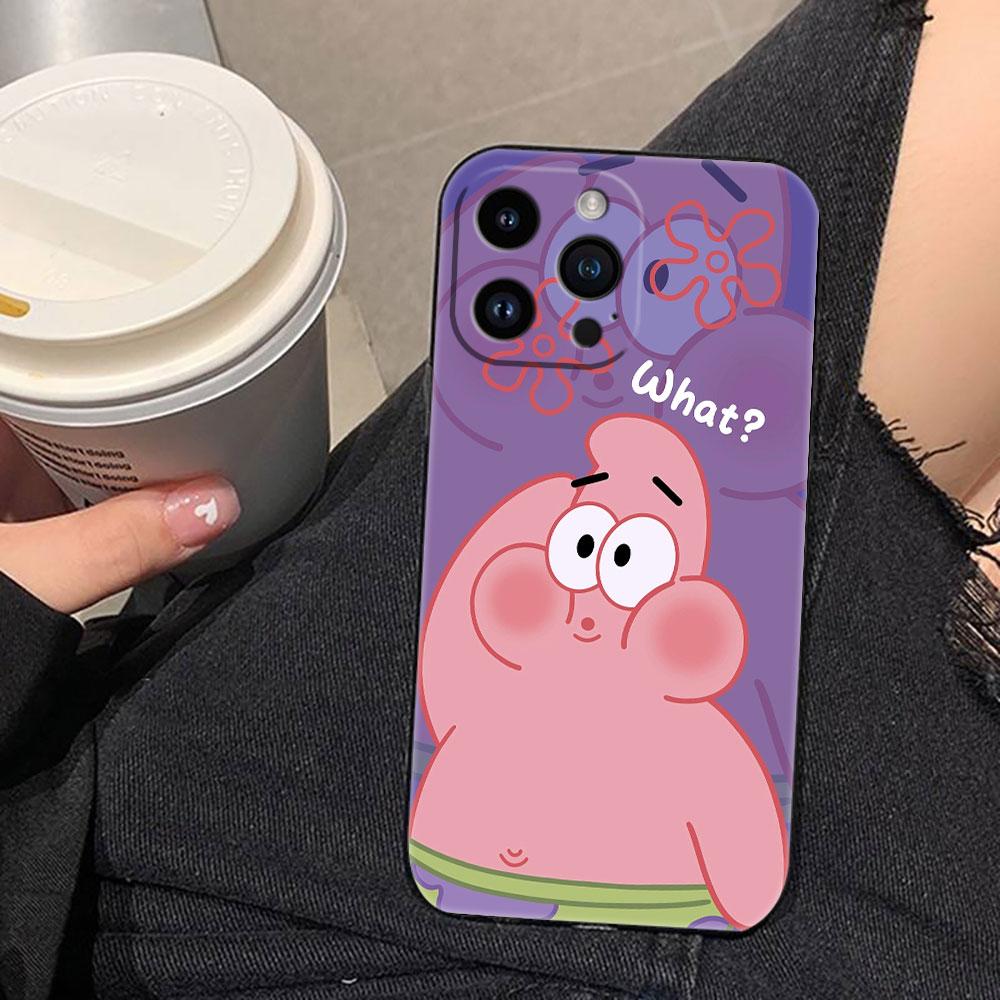Чехол для телефона P-Патрик Звезда S-Губка Боб Для iphone Apple 17 AIR 16E 16 15 14 13 12 11 Pro XR Max 8 7 Plus ТПУ Чехол Оболочка