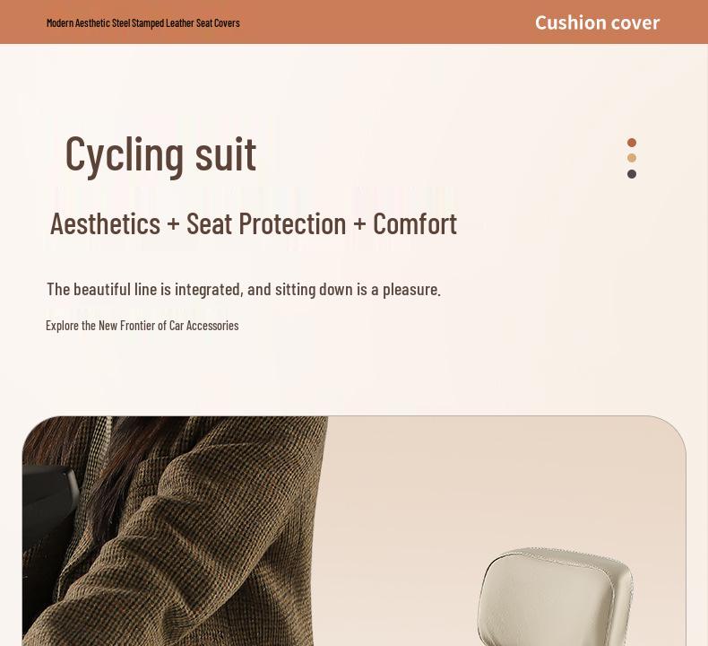 Universal Electric Vehicle Seat Cushion Cover: Leather, Thickened, Waterproof, Sunproof, Stylish