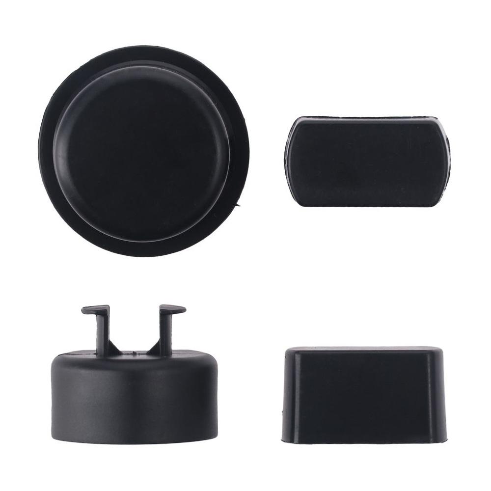 4 шт., черная задняя дверь, АБС-пластик, петля задней двери, автомобильные аксессуары, детали задней двери для автомобиля