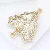 Alloy Rhinestone Christmas Tree Brooch Fashionable Versatile Corsages Jewelry Accessories Crystal Brooch Gift For Women