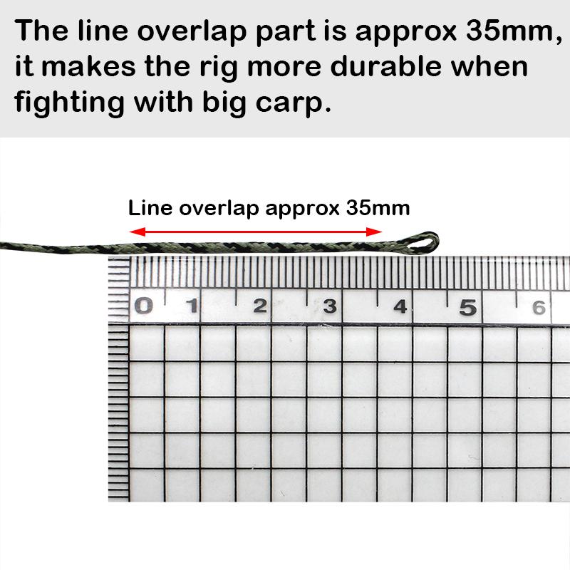 2x леска для ловли карпа, 100 см/45 фунтов, гибридный зажим QC, поводок Leadcore, камуфляжный зеленый/коричневый карповые снасти для волос, терминалы, аксессуары для снастей