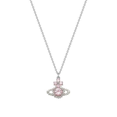 Ожерелье-подвеска Valentina Saturn Унисекс ожерелье Серебро Розовый-Алмаз 63020118-02P271