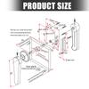 Reversible Access Bathroom Security Door Lock For Motorhome Marine Toilet Corrosion Proof Metal Construction