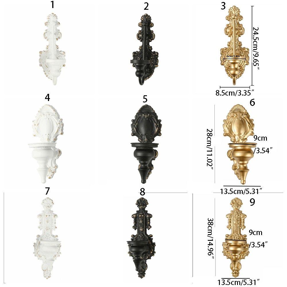 Decorative Nordic Tealight Stand Iron Art Metal Candlesticks Wall Mounted Candle Holder Home Decor