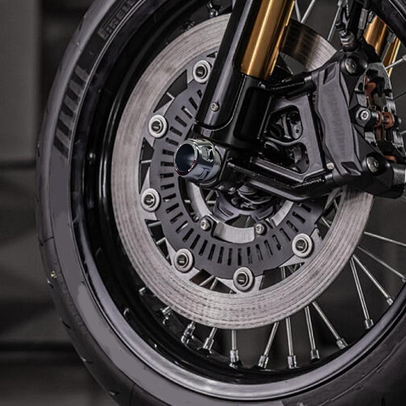 Motorcycle Axle Cover 2X Front And Rear Fork Sliders Falling Protection Anti-Collision Frame Crash Sliders Modified Accessories