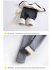 Girls' Winter Fleece-Lined Skirt Leggings - Thick Pure Cotton, Solid Colors, for Middle and Large Children
