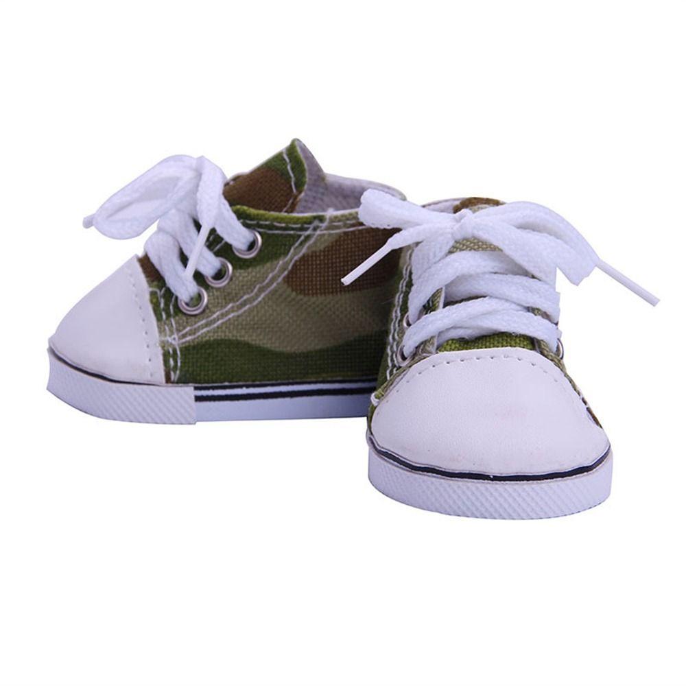 For 18-inch Doll DIY Clothes Accessories 43cm Doll Shoes Cloth Shoes Sneakers Casual Wear Shoes