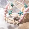 Shell Starfish Turtle Choker Braided Rope Pendant Shell Bracelet Originality Beach Jewelry Gift