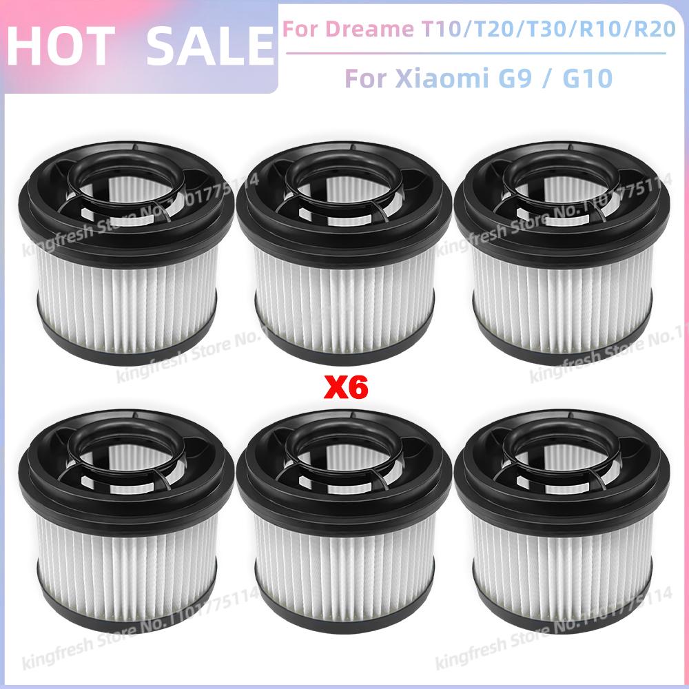 Подходит для Dreame T10 / T20 / T20 Pro / T30 / T30 Neo / R10 / R10 Pro / R20, Xiaomi G9 / G10 Запасные части Предварительный и Пост-фильтр
