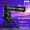32x 22x 4K Professional Telescope Monocular HD Zoom Phone Lens Camera Telephoto With Tripod Metal Telescope For Tourism