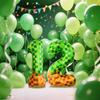 Гигантские 40-дюймовые мозаичные зеленые пиксельные шары-цифры из фольги, тема шахтера, шары с цифрами от 0 до 9, шары для вечеринки, шары для дня рождения
