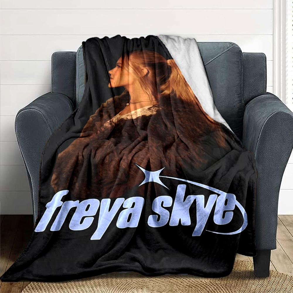 1Pc Freya Skye'S Winter Elegance Blanket Soft Throw Blanket For Home Bedroom Bed Sofa Travel Office Solid Christmas Blanket