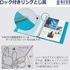 KOKUYO NEOS Clear File, Refillable, A4 Vertical, Medium, 30 Holes, Black, Model: RA-NE720D